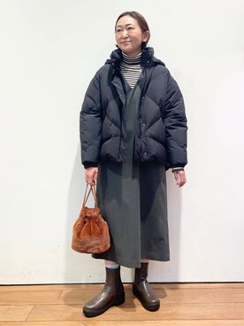 ちばななこさん（レディース・154cm）の冬コーディネート
