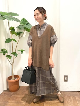 ちばななこさん(レディース・154cm)の秋コーディネート