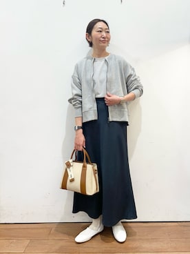 「FORK&SPOON（フォークアンドスプーン）のアイテム」を使った、ちばななこさん（レディース・154cm）の春コーディネート