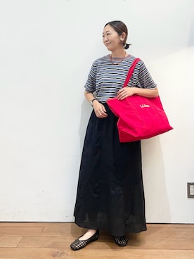 「RYE TENDER（ライテンダー）のアイテム」を使った、ちばななこさん（レディース・154cm）の春コーディネート