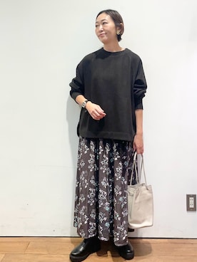 「URBAN RESEARCH DOORS WOMENS」｜「アイテム（ブーツ）」を使った、ちばななこさん（レディース・154cm）の秋コーディネート