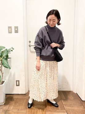 ちばななこさん（レディース・154cm）の冬コーディネート