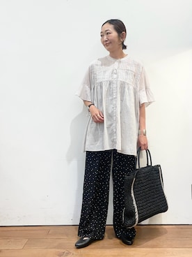 「URBAN RESEARCH DOORS（アーバンリサーチドアーズ）のアイテム（パンプス）」を使った、ちばななこさん（レディース・154cm）の春コーディネート