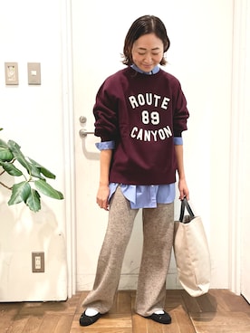 ちばななこさん(レディース・154cm)の冬コーディネート