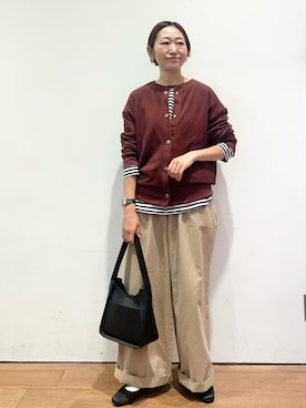 ちばななこさん(レディース・154cm)の秋コーディネート