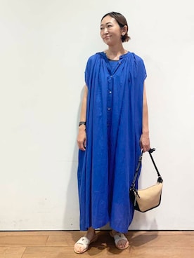 「MARCO BIANCHINI（マルコビアンチーニ）のアイテム」を使った、urd_nanakoさん（レディース・154cm）の夏コーディネート