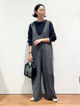 「FORK&SPOON」｜「アイテム（バレエシューズ）」を使った、ちばななこさん（レディース・154cm）の秋コーディネート