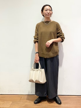 「RODE SKO（ロデスコ）のアイテム」を使った、ちばななこさん（レディース・154cm）の秋コーディネート