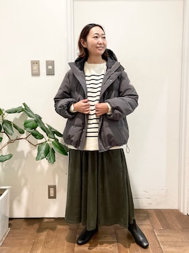 ちばななこさん(レディース・154cm)の冬コーディネート