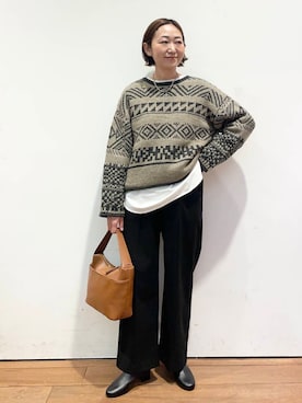 ちばななこさん(レディース・154cm)の冬コーディネート