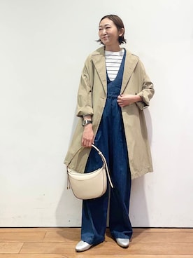 「ママファッション」｜「アイテム（その他アウター）」を使った、urd_nanakoさん（レディース・154cm）の春コーディネート