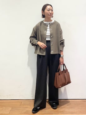 「RODE SKO（ロデスコ）のアイテム」を使った、ちばななこさん（レディース・154cm）の秋コーディネート