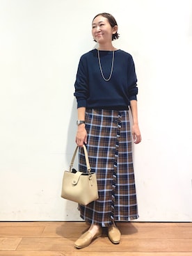 ちばななこさん(レディース・154cm)の秋コーディネート