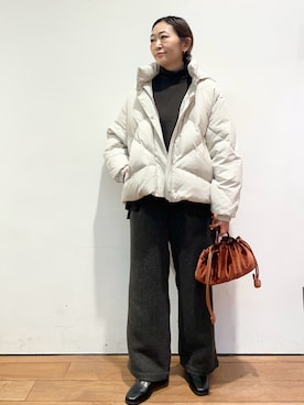 「URBAN RESEARCH DOORS WOMENS」｜「アイテム（ブーツ）」を使った、ちばななこさん（レディース・154cm）の秋コーディネート