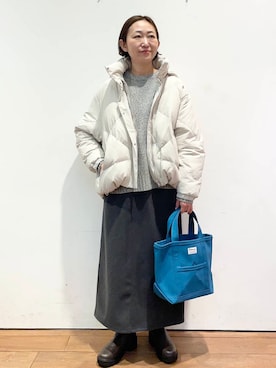 ちばななこさん(レディース・154cm)の冬コーディネート