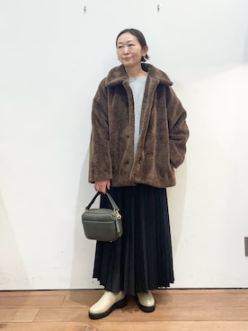 ちばななこさん（レディース・154cm）の冬コーディネート