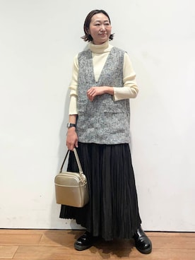 ちばななこさん(レディース・154cm)の冬コーディネート