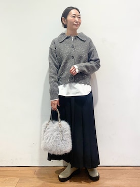 ちばななこさん（レディース・154cm）の冬コーディネート