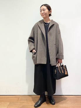 「URBAN RESEARCH DOORS(アーバンリサーチドアーズ)のアイテム(ワンピース)」を使った、ちばななこさん(レディース・154cm)の秋コーディネート