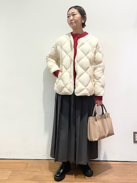 「URBAN RESEARCH DOORS WOMENS」｜「アイテム（ブーツ）」を使った、ちばななこさん（レディース・154cm）の秋コーディネート