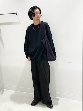 「URBAN RESEARCH DOORS（アーバンリサーチドアーズ）のLIFE STYLE TAILOR　マルチスペックコインローファー（ドレスシューズ）」を使った、平田望夢さん（メンズ・172cm）の夏コーディネート