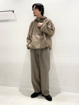 「URBAN RESEARCH DOORS（アーバンリサーチドアーズ）のL.L.Bean JAPAN EDITION　CARIBOU ANORAK（テーラードジャケット、ブラウン系）」を使った、平田望夢さん（メンズ・172cm）の秋コーディネート