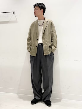 平田望夢さん(メンズ・172cm)の春コーディネート