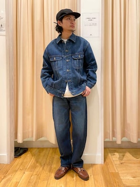 「Lee（リー）のアイテム（ジャケット/アウター）」を使った、平田望夢さん（メンズ・172cm）の冬コーディネート