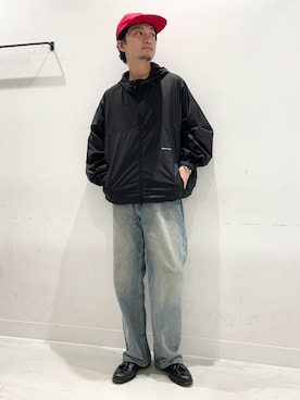 「Wide Dad（ワイドダッド）のアイテム」を使った、平田望夢さん（メンズ・172cm）の夏コーディネート