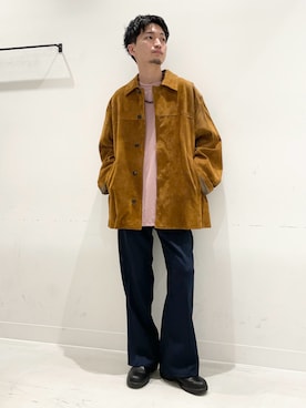 「EKAL（エカル）のアイテム」を使った、平田望夢さん（メンズ・172cm）の春コーディネート