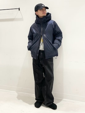 「アイテム（サンダル）」を使った、平田望夢さん（メンズ・172cm）の秋コーディネート