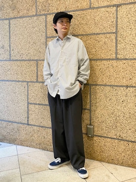 平田望夢さん(メンズ・172cm)の夏コーディネート