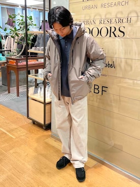 「clarks」｜平田望夢さん（メンズ・172cm）の秋コーディネート