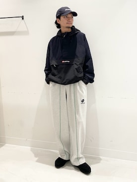 「アイテム（ナイロンジャケット）」を使った、平田望夢さん（メンズ・172cm）の秋コーディネート