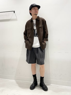 平田望夢さん(メンズ・172cm)の夏コーディネート