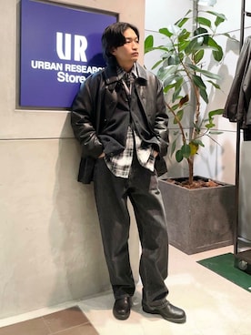 平田望夢さん（メンズ・172cm）の冬コーディネート