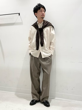 平田望夢さん(メンズ・172cm)の春コーディネート
