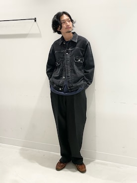 「URBAN RESEARCH（アーバンリサーチ）のアイテム（デニムジャケット）」を使った、平田望夢さん（メンズ・172cm）の秋コーディネート