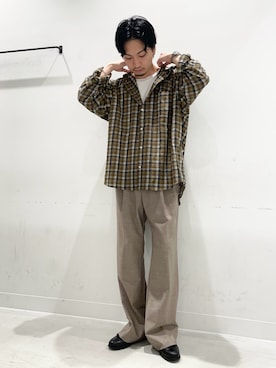 平田望夢さん(メンズ・172cm)の秋コーディネート
