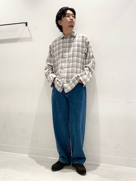 「FORK&SPOON（フォークアンドスプーン）のアイテム」を使った、平田望夢さん（メンズ・172cm）の秋コーディネート