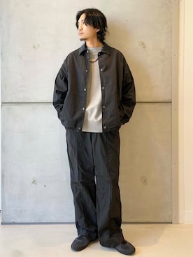 「URBAN RESEARCH（アーバンリサーチ）のアイテム（その他アウター）」を使った、平田望夢さん（メンズ・172cm）の春コーディネート