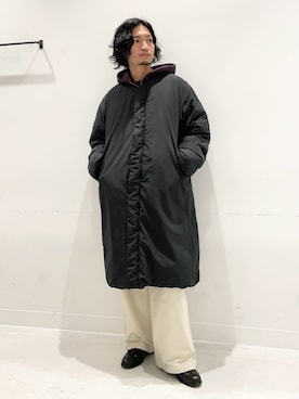平田望夢さん(メンズ・172cm)の冬コーディネート