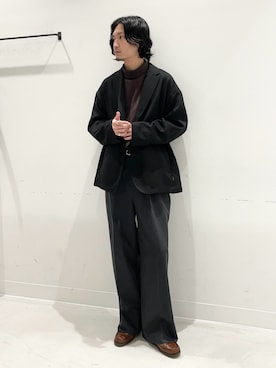 「季節の変わり目羽織コーデ」｜平田望夢さん（メンズ・172cm）の秋コーディネート