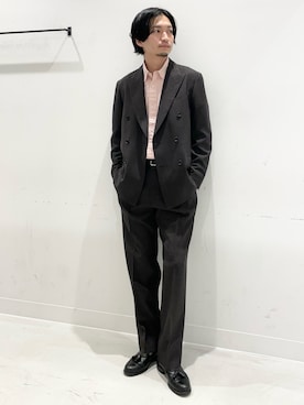 平田望夢さん(メンズ・172cm)の春コーディネート