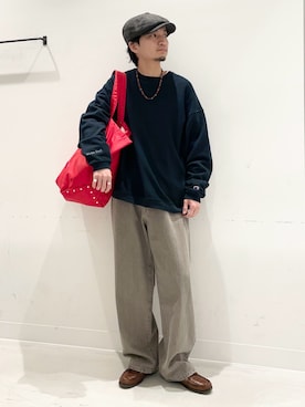 平田望夢さん(メンズ・172cm)の冬コーディネート