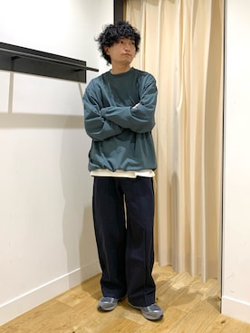 平田望夢さん(メンズ・173cm)の春コーディネート