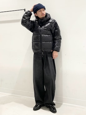 「EKAL（エカル）のアイテム」を使った、平田望夢さん（メンズ・172cm）の冬コーディネート