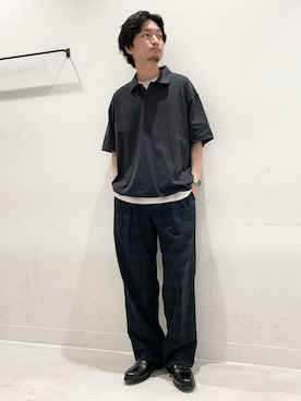 平田望夢さん(メンズ・172cm)の夏コーディネート