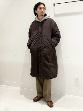 「フード」｜平田望夢さん（メンズ・172cm）の秋コーディネート