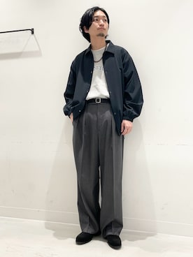 「LOTTO（ロット）のアイテム」を使った、平田望夢さん（メンズ・172cm）の春コーディネート